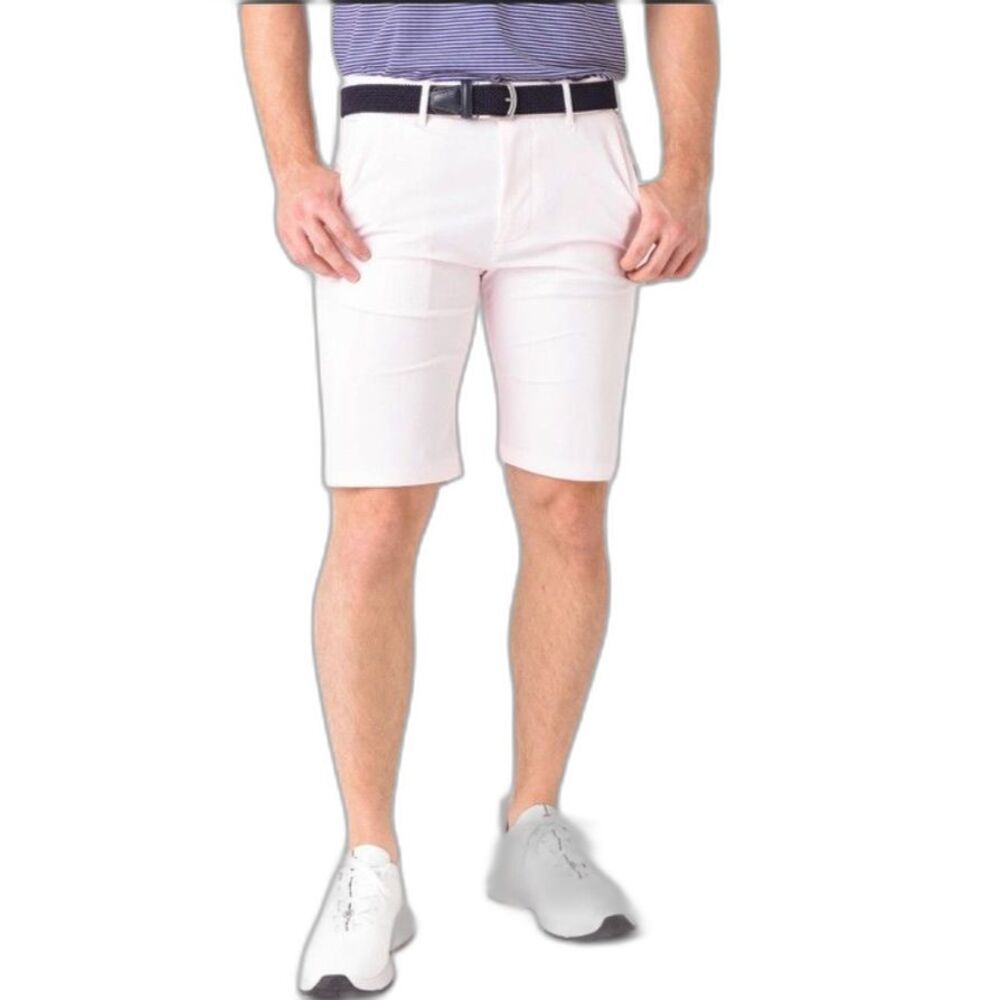 Greyson Men's Montauk Light Pink Performance Flat Front Golf Shorts Size 36